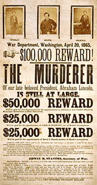 John Wilkes Booth Wanted Poster (1865)