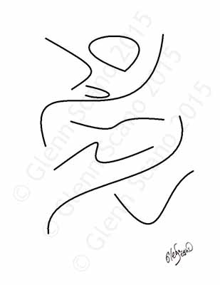 Abstract free-drawing.