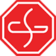 Glenn Scano logo shaped like a stop sign