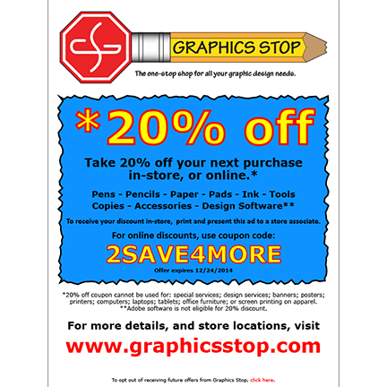 Graphics Stop email blast